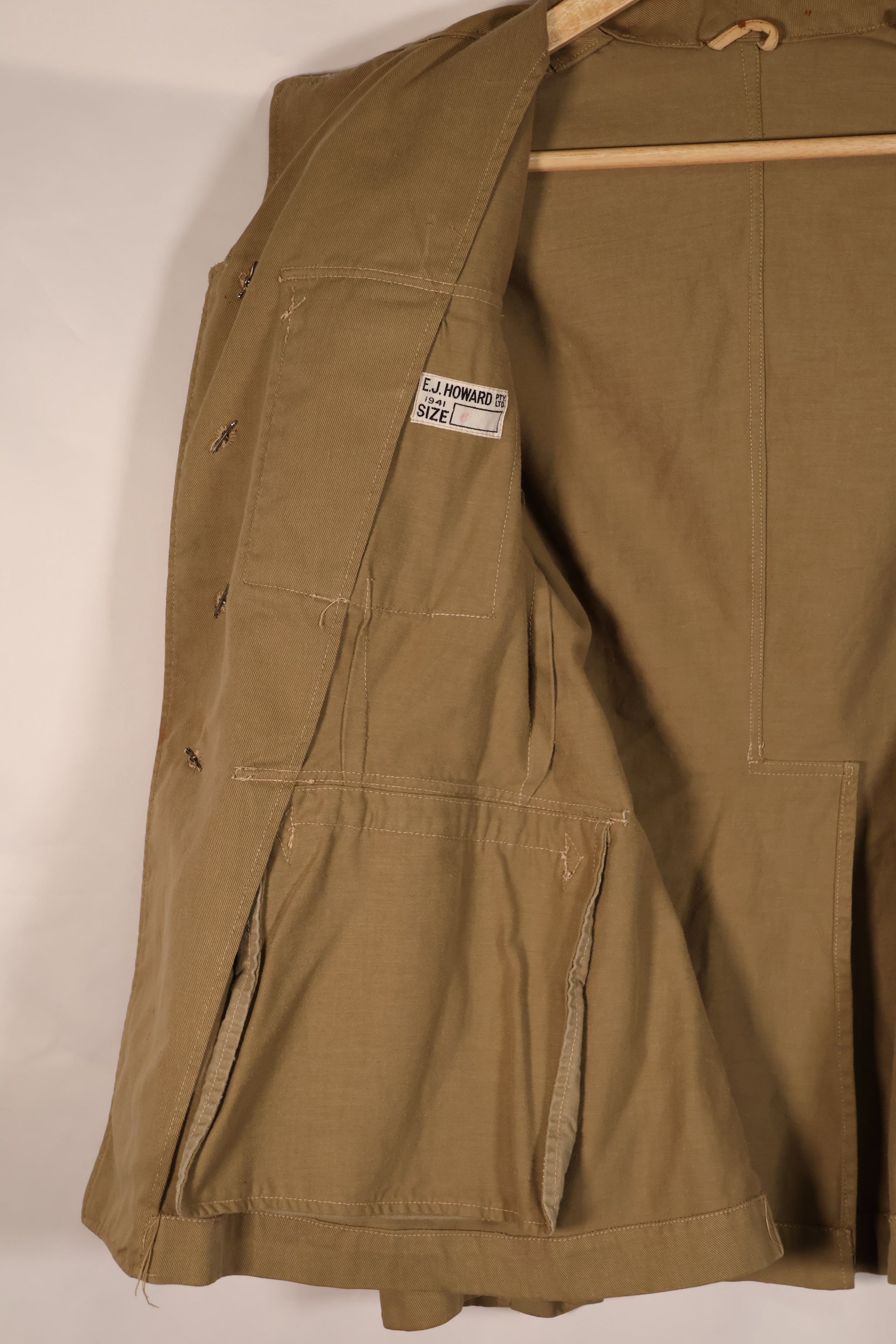 実物　1941年製　WWII オーストラリア軍　トロピカルジャングルユニフォーム　中古品