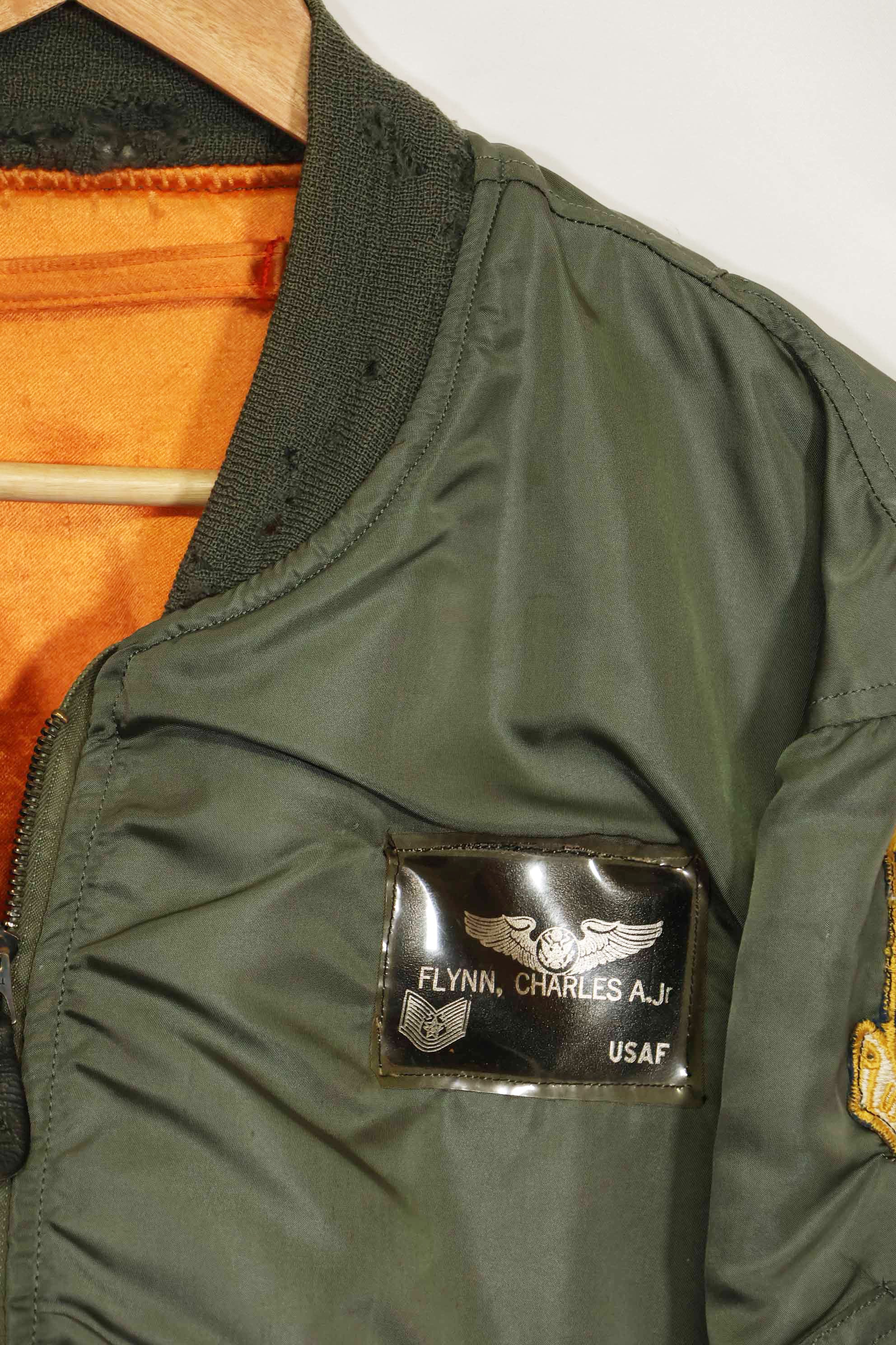 1969年契約　アメリカ空軍　L2-B　ライトゾーン　フライトジャケット　ローカルメイドパッチ付　中古品