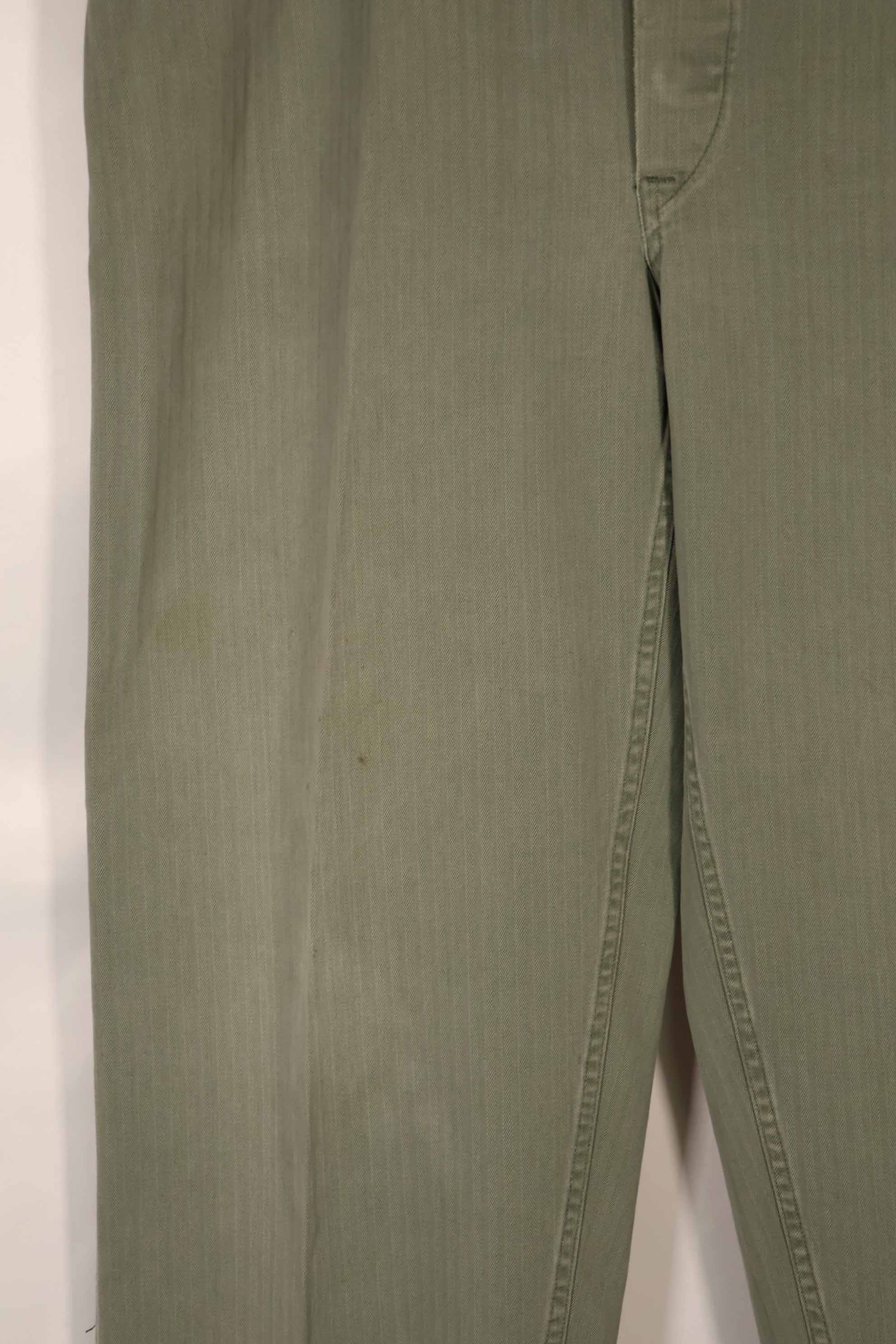 実物　1940年代　アメリカ海兵隊　USMC　M42 HBT ユーティリティパンツ　大きいサイズ　中古品