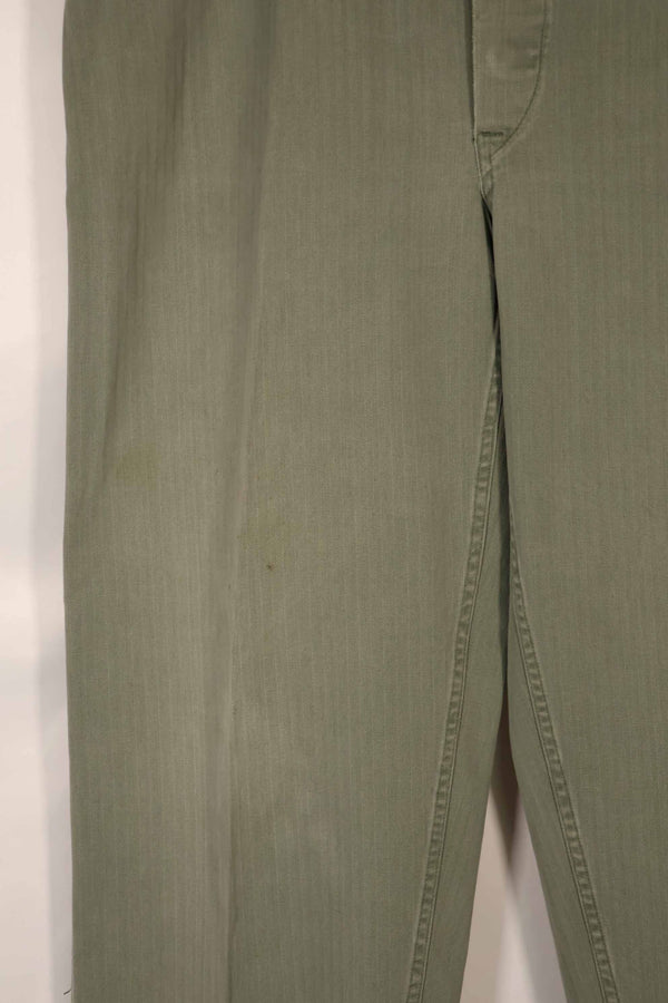 実物　1940年代　アメリカ海兵隊　USMC　M42 HBT ユーティリティパンツ　大きいサイズ　中古品