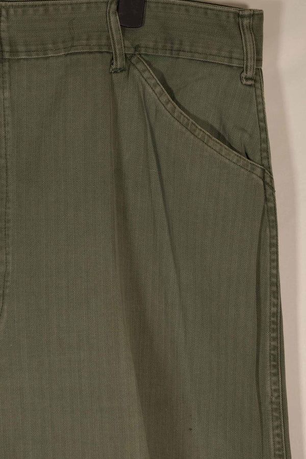 実物　1940年代　アメリカ海兵隊　USMC　M42 HBT ユーティリティパンツ　大きいサイズ　中古品