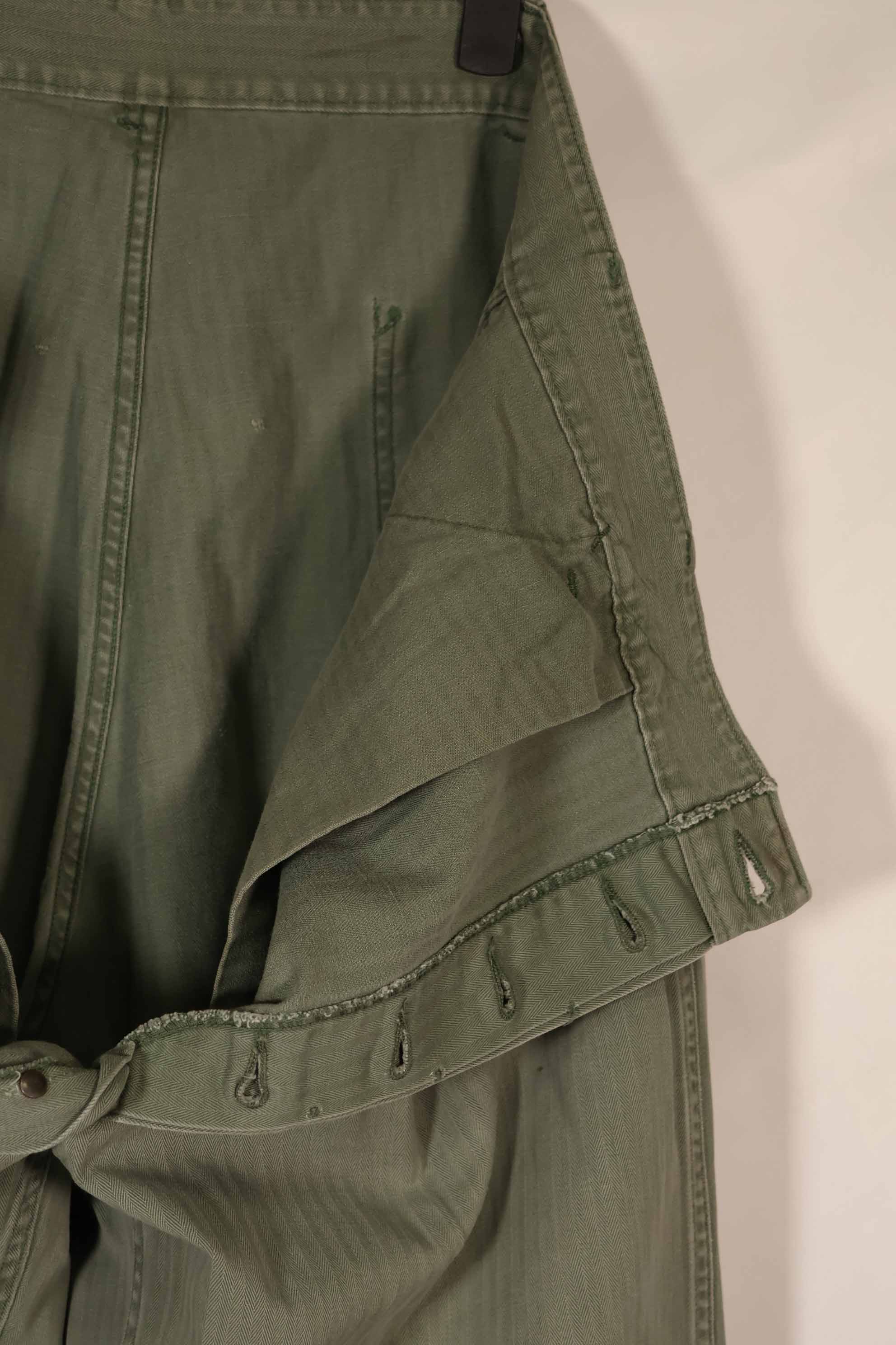 実物　1940年代　アメリカ海兵隊　USMC　M42 HBT ユーティリティパンツ　大きいサイズ　中古品