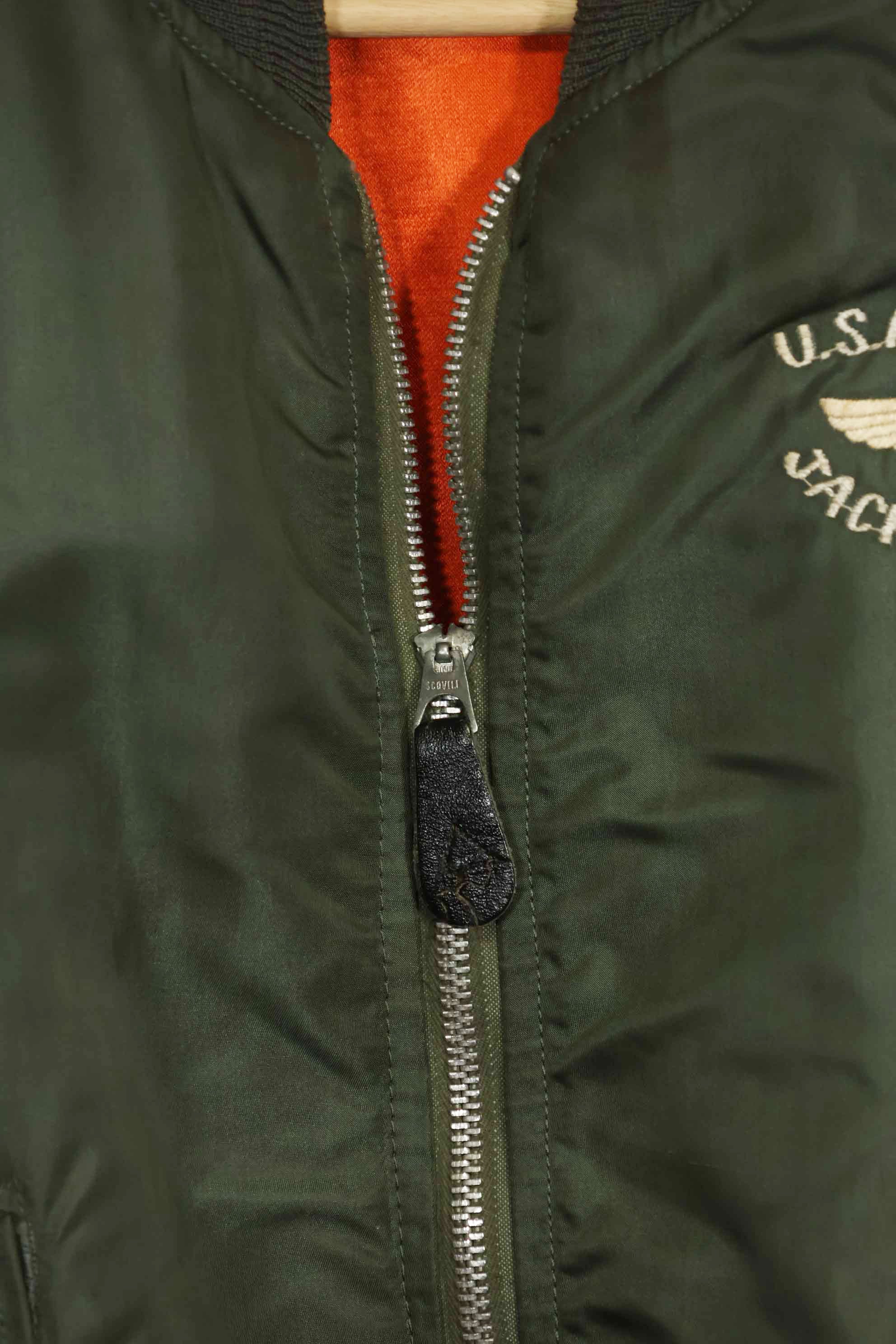 1970年契約　アメリカ空軍　L2-B　ライトゾーン　フライトジャケット　刺繍ネーム入　中古品