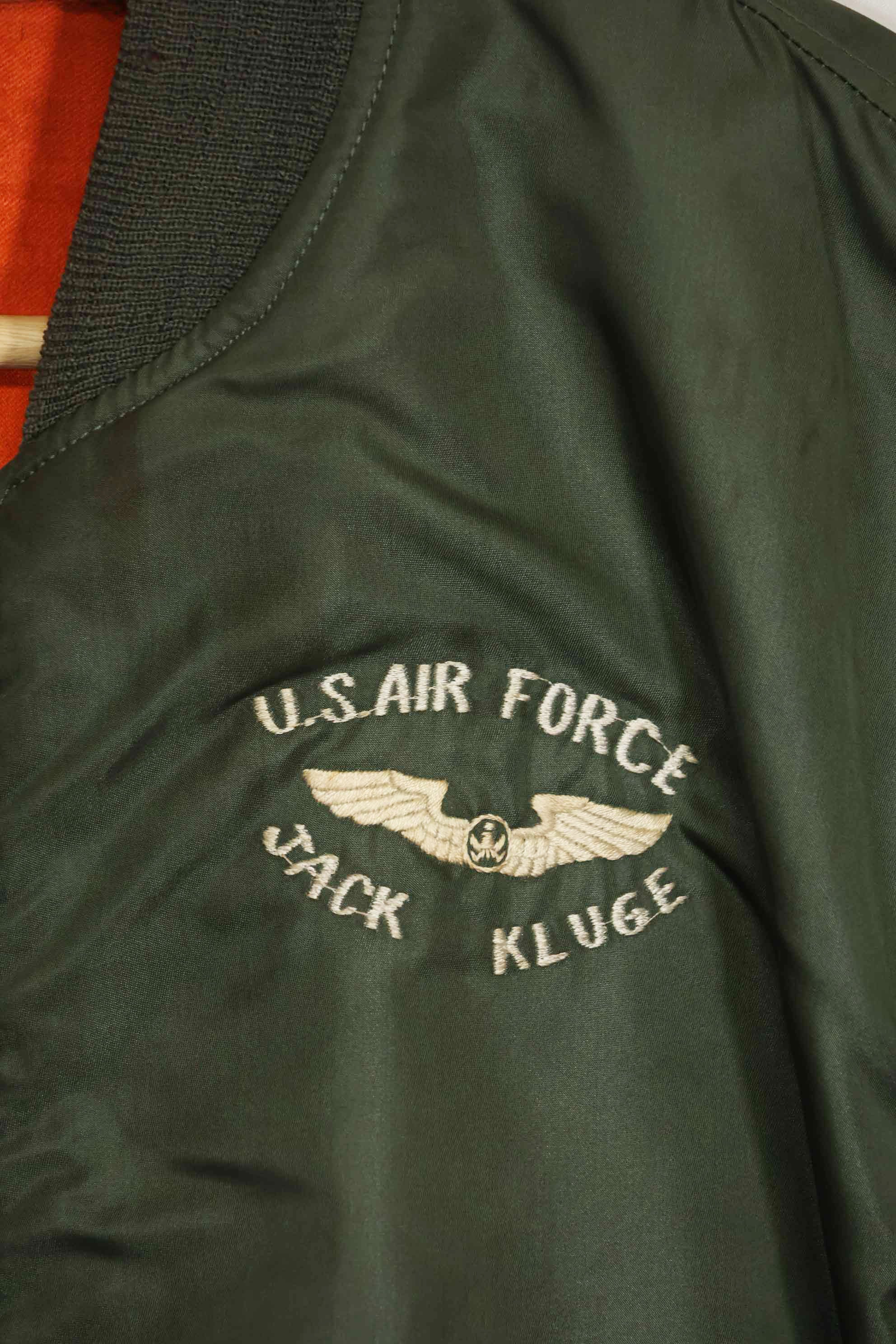 1970年契約　アメリカ空軍　L2-B　ライトゾーン　フライトジャケット　刺繍ネーム入　中古品