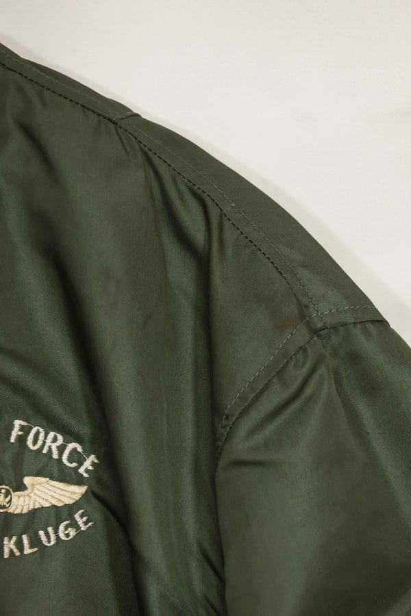 1970年契約　アメリカ空軍　L2-B　ライトゾーン　フライトジャケット　刺繍ネーム入　中古品