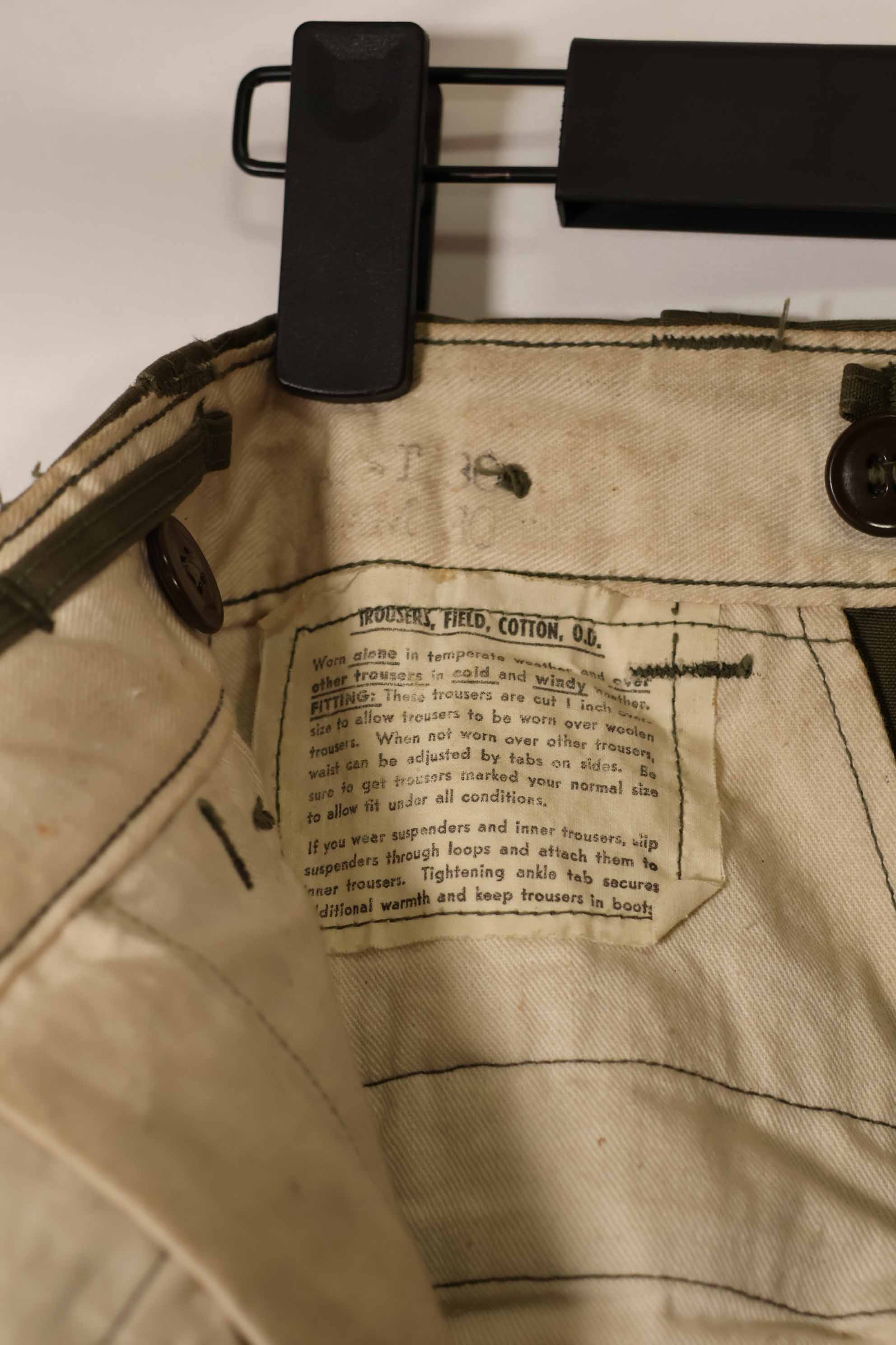 正品 1940-50 年代美国陆军 M45 空降兵裤，二手