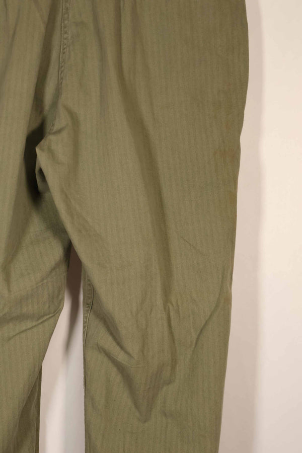 実物　1940年代　アメリカ陸軍　HBT OD ユーティリティパンツ 中古品　大きいサイズ