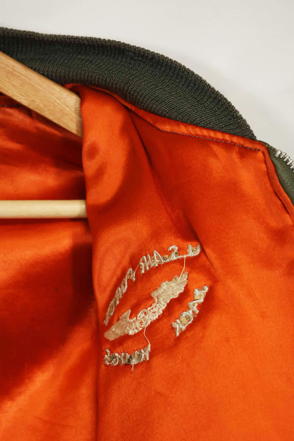 1970年契約　アメリカ空軍　L2-B　ライトゾーン　フライトジャケット　刺繍ネーム入　中古品