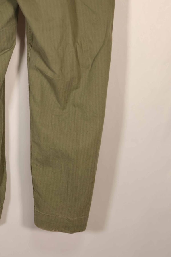 実物　1940年代　アメリカ陸軍　HBT OD ユーティリティパンツ 中古品　大きいサイズ