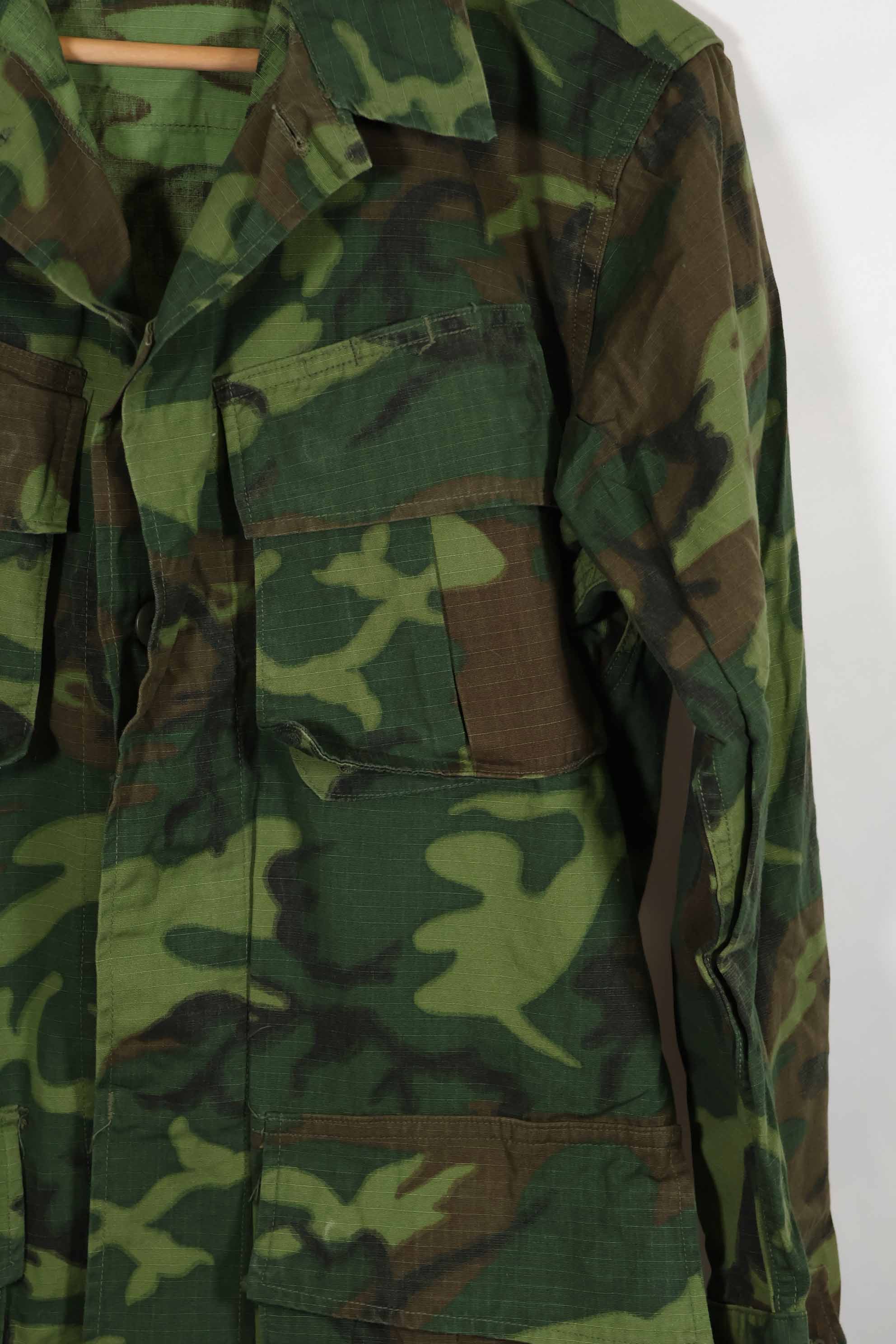 1969年製　リップストップ生地　ERDL ジャングルファティーグ　ジャケット　S-S　ほぼ未使用