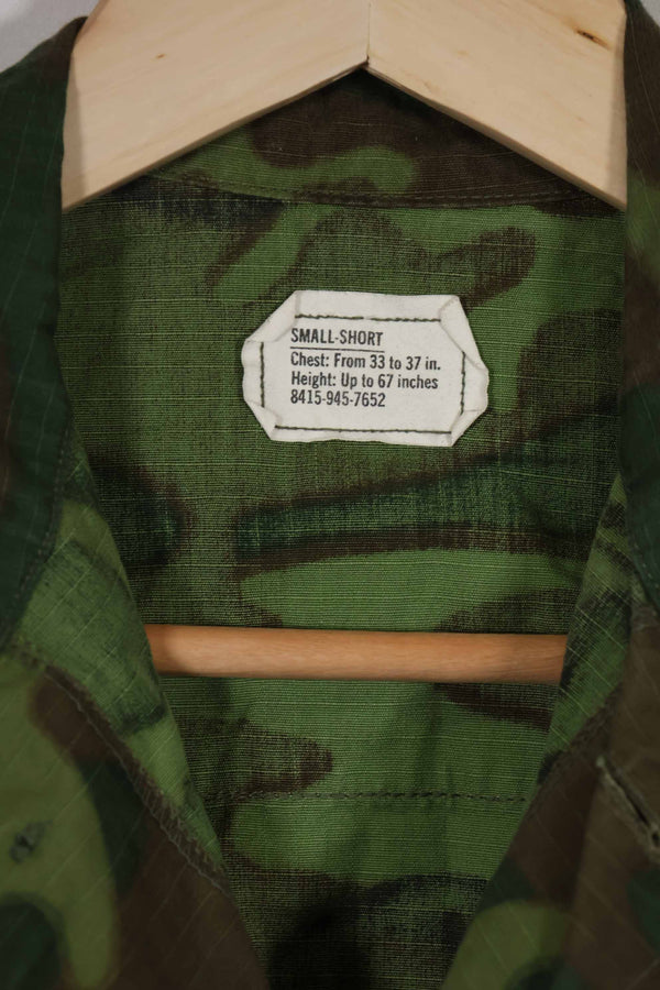 1969年製　リップストップ生地　ERDL ジャングルファティーグ　ジャケット　S-S　ほぼ未使用