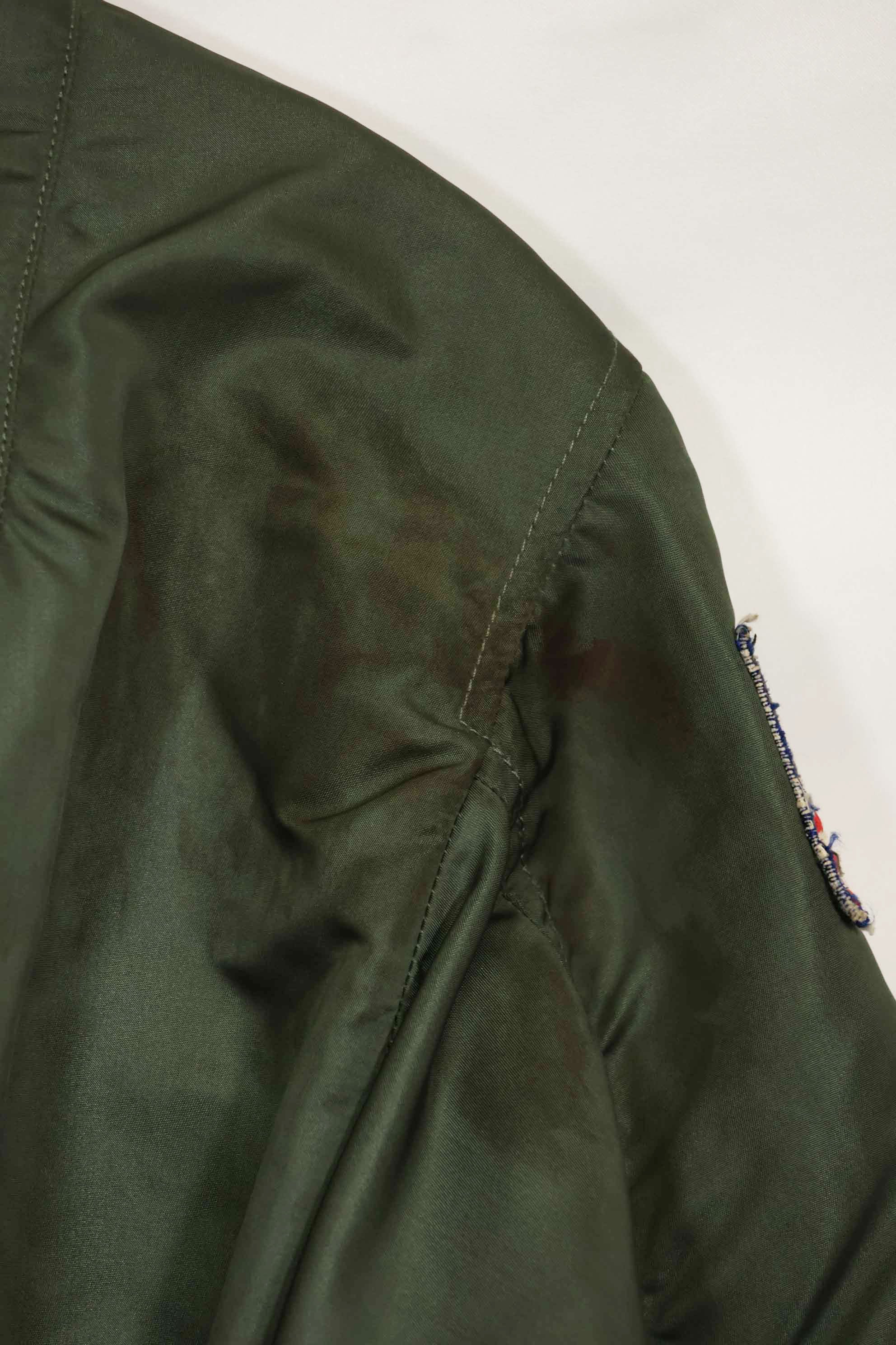 1970年契約　アメリカ空軍　L2-B　ライトゾーン　フライトジャケット　刺繍ネーム入　中古品