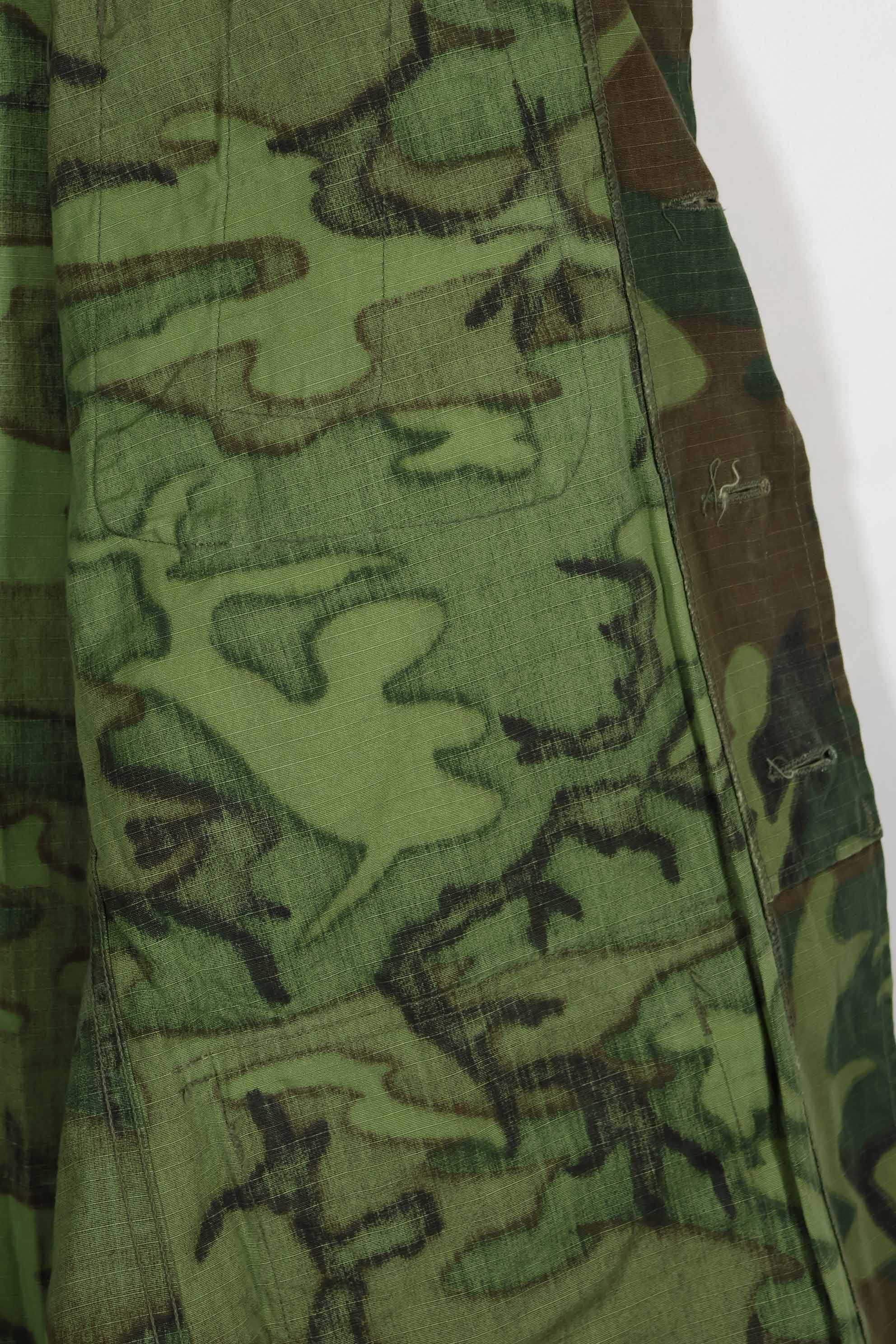 1969年製　リップストップ生地　ERDL ジャングルファティーグ　ジャケット　S-S　ほぼ未使用
