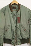 1950's USAF B-15D ribbed modified flight jacket size 42, used for high altitude