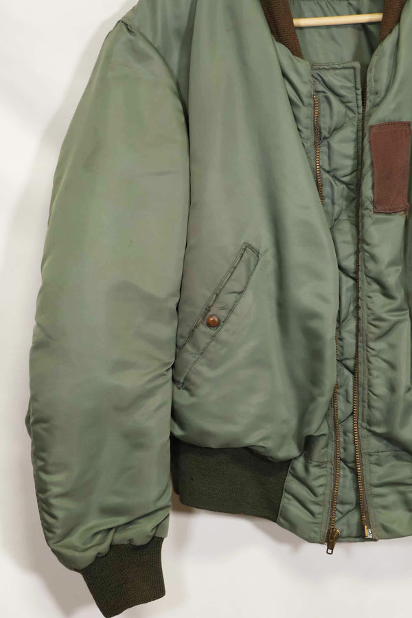 1950's USAF B-15D ribbed modified flight jacket size 42, used for high altitude