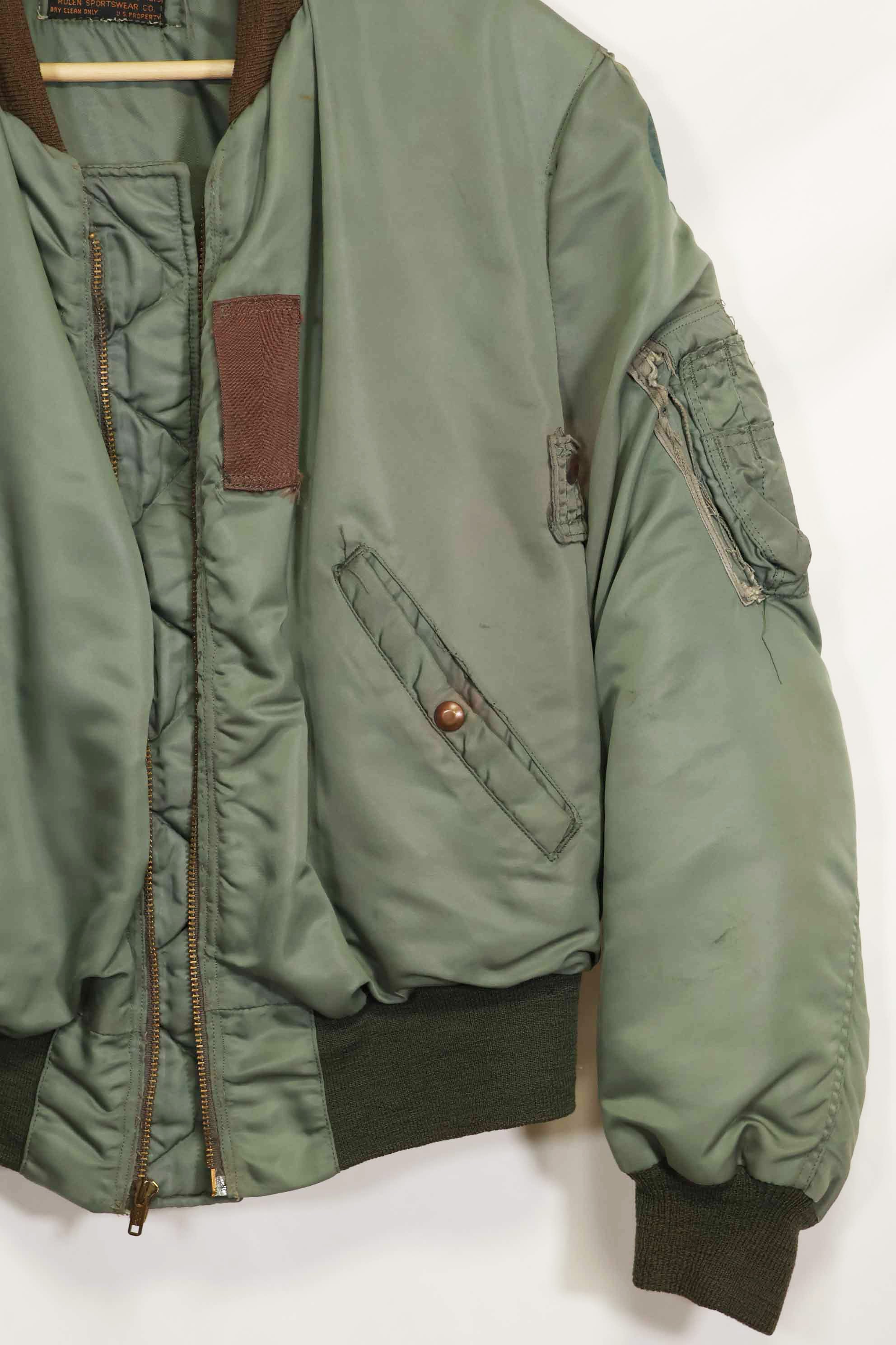 1950's USAF B-15D ribbed modified flight jacket size 42, used for high altitude