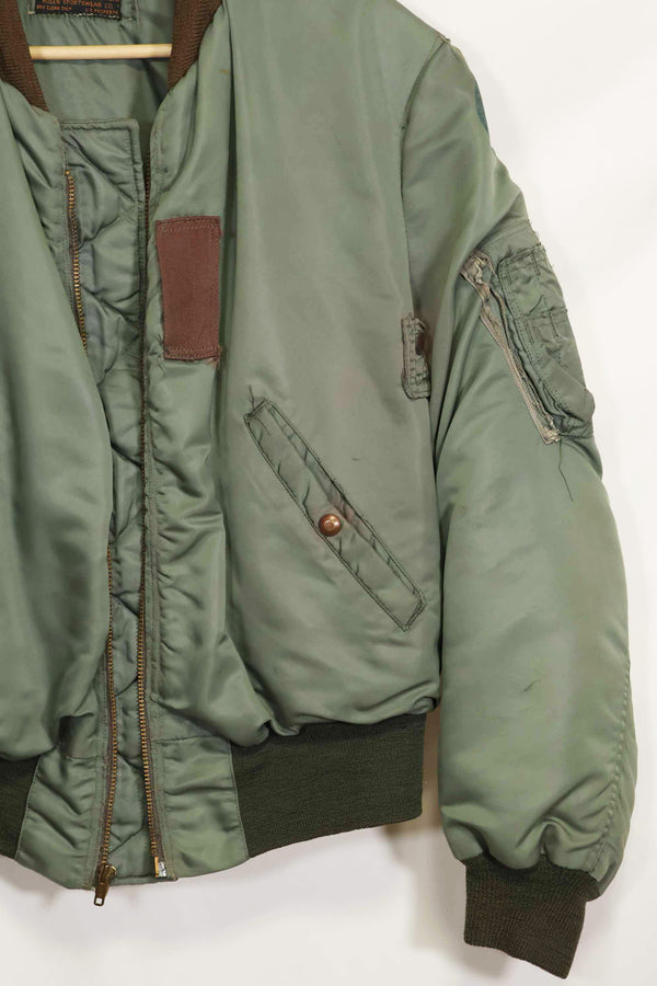 1950's USAF B-15D ribbed modified flight jacket size 42, used for high altitude