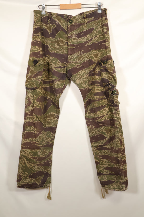 大阪 MASH製　A-M シルバータイガーストライプ　Asian カット　パンツ　中古品　退色あり