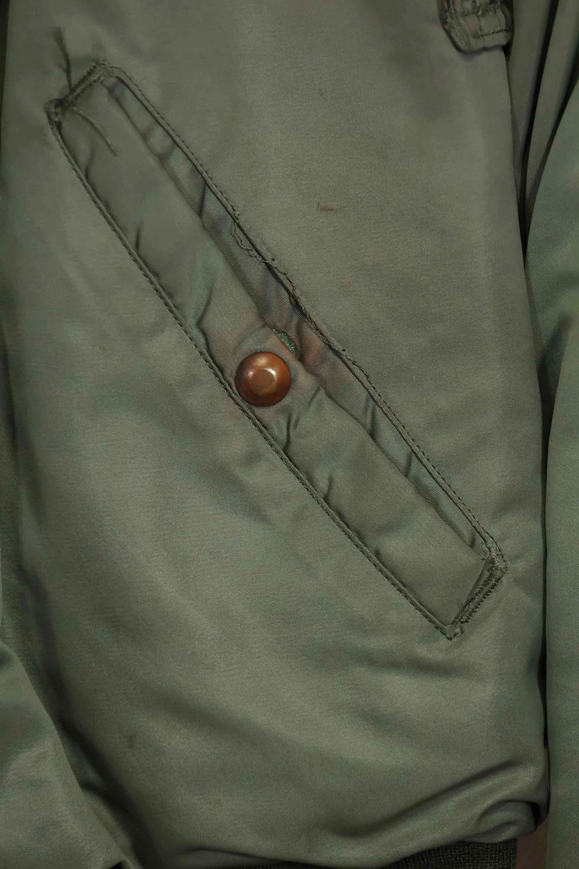 1950's USAF B-15D ribbed modified flight jacket size 42, used for high altitude