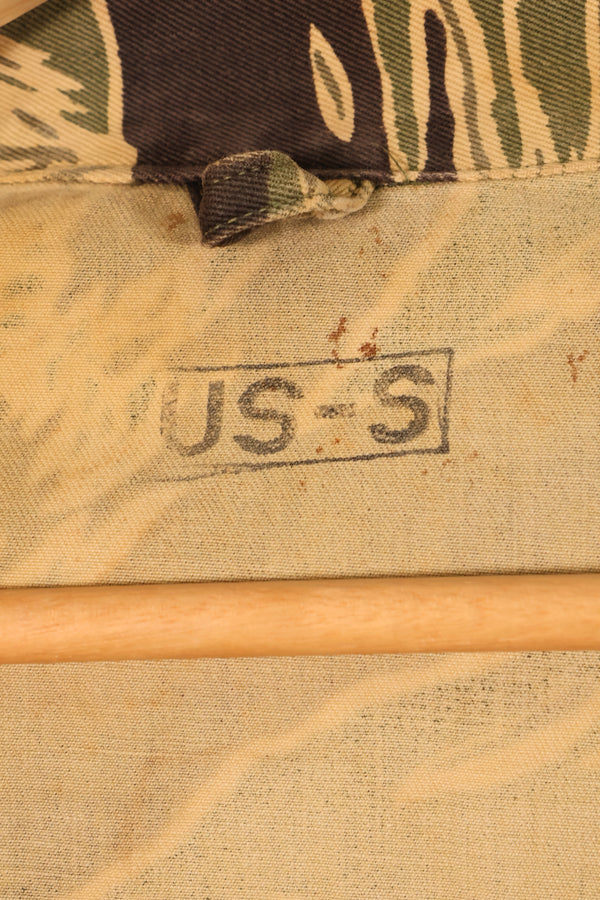 1960年代　USカット　沖縄タイガー　タイガーストライプ　シャツ改造ベスト　US-S　中古品