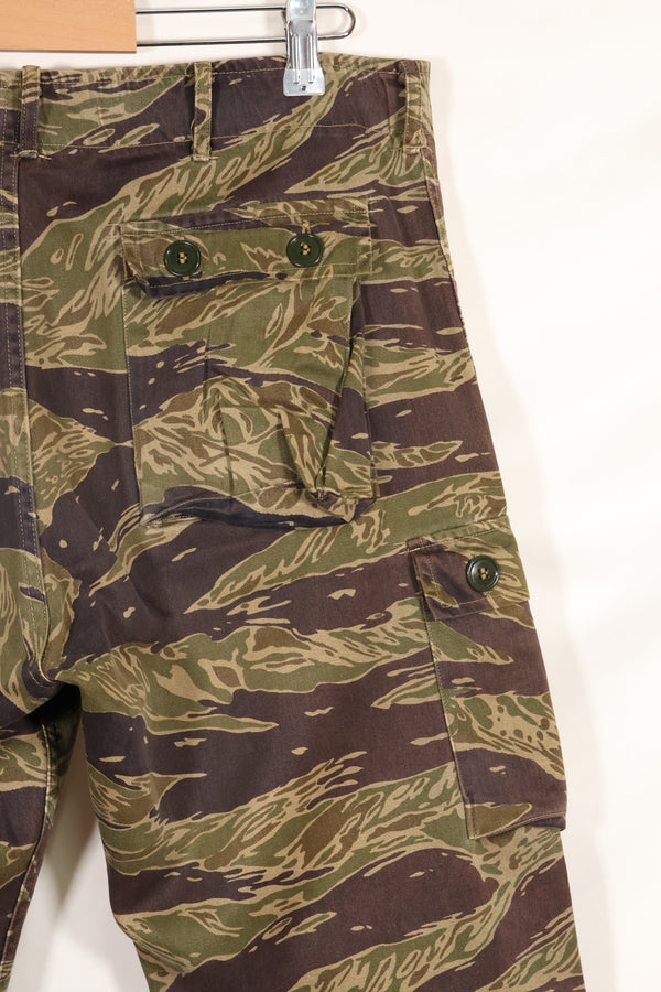 大阪 MASH製　A-M シルバータイガーストライプ　Asian カット　パンツ　中古品　退色あり