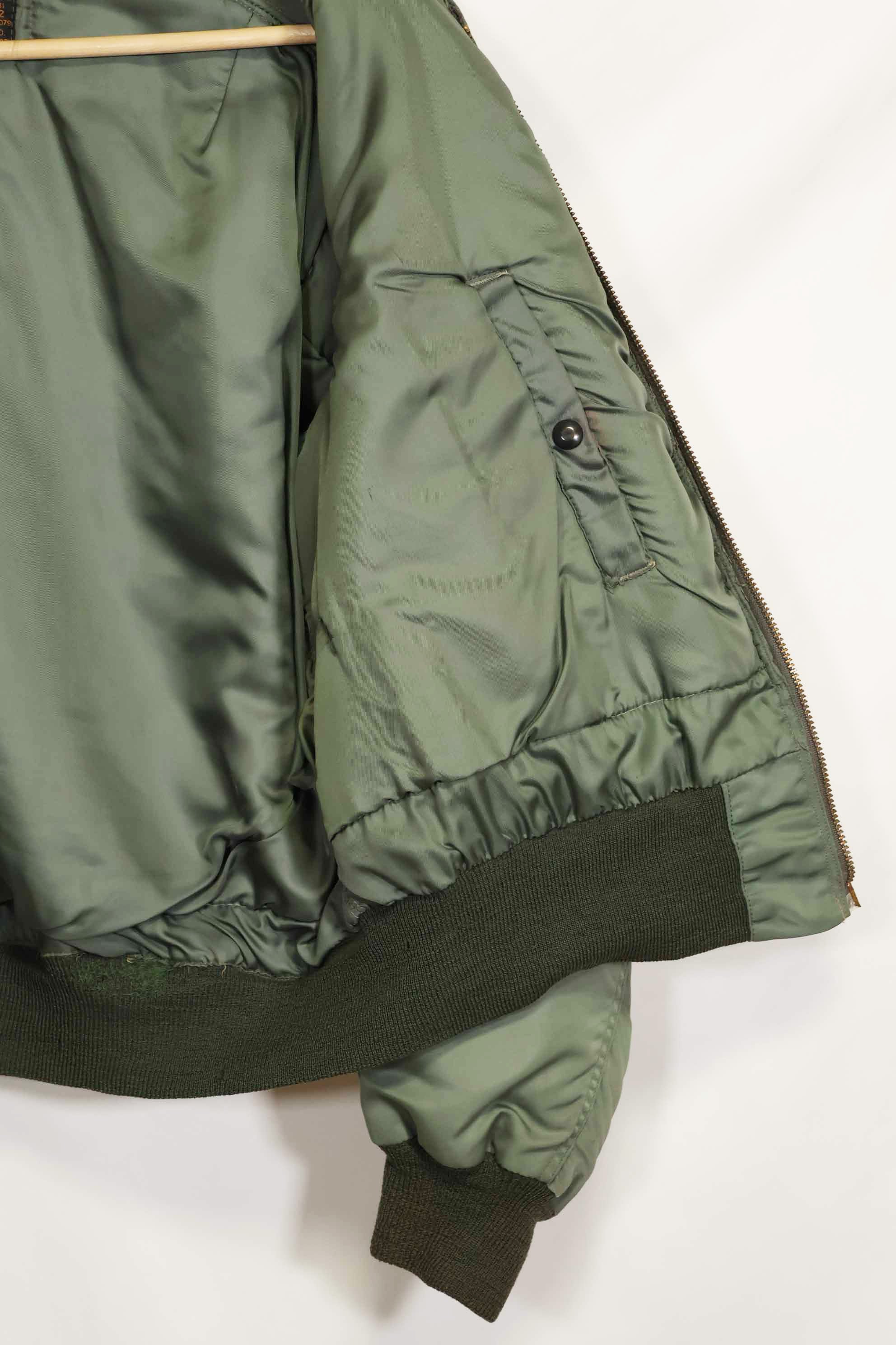 1950's USAF B-15D ribbed modified flight jacket size 42, used for high altitude