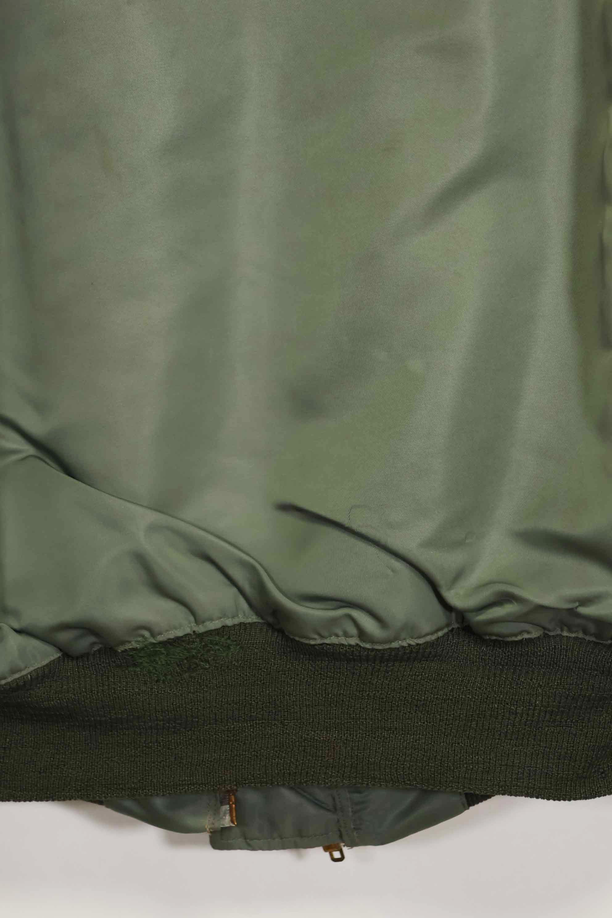 1950's USAF B-15D ribbed modified flight jacket size 42, used for high altitude