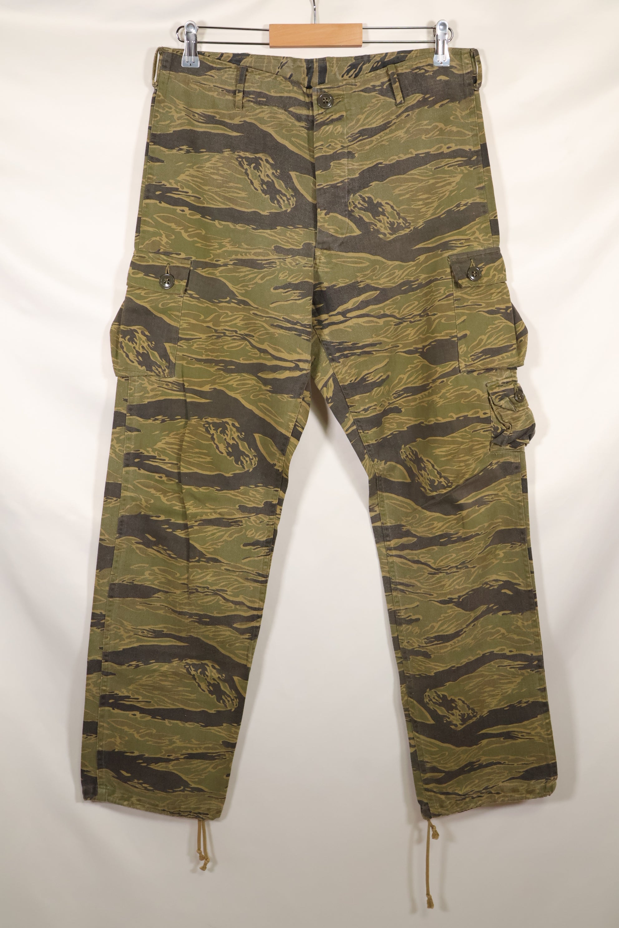 大阪 MASH製　A-M ゴールドタイガーストライプ　Asian カット　パンツ　中古品　退色あり