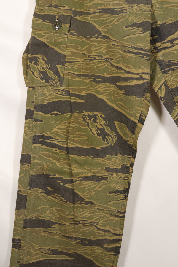 大阪 MASH製　A-M ゴールドタイガーストライプ　Asian カット　パンツ　中古品　退色あり