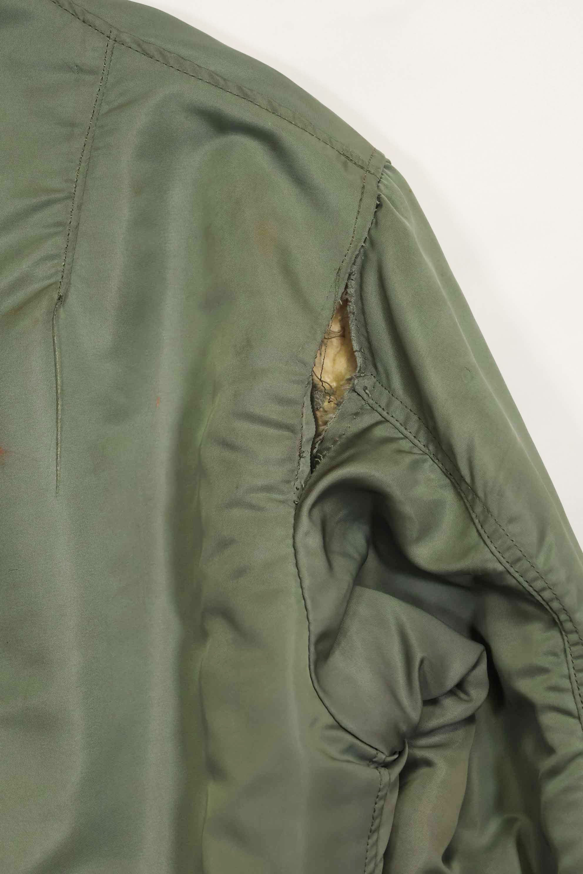 1950's USAF B-15D ribbed modified flight jacket size 42, used for high altitude