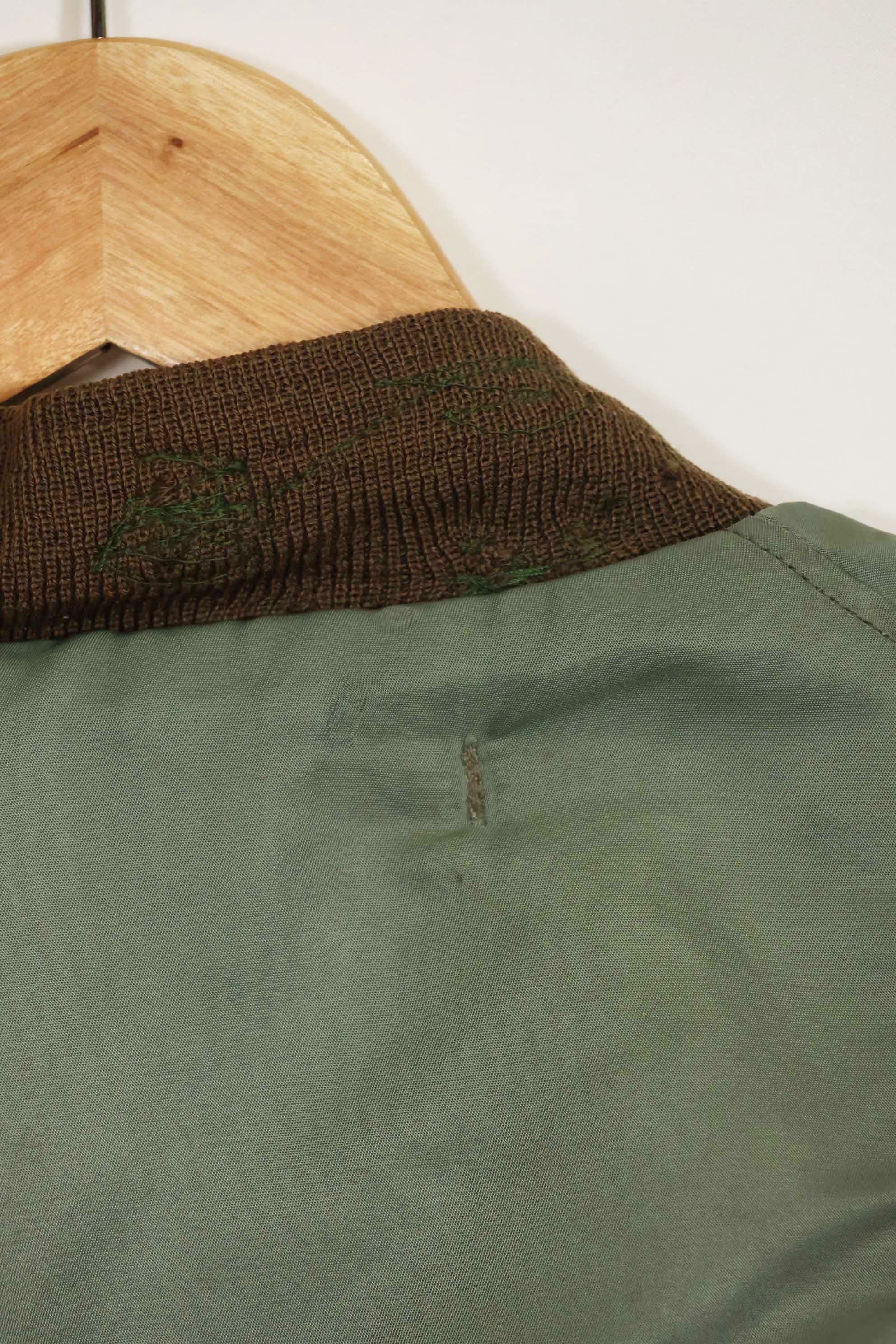 1950's USAF B-15D ribbed modified flight jacket size 42, used for high altitude