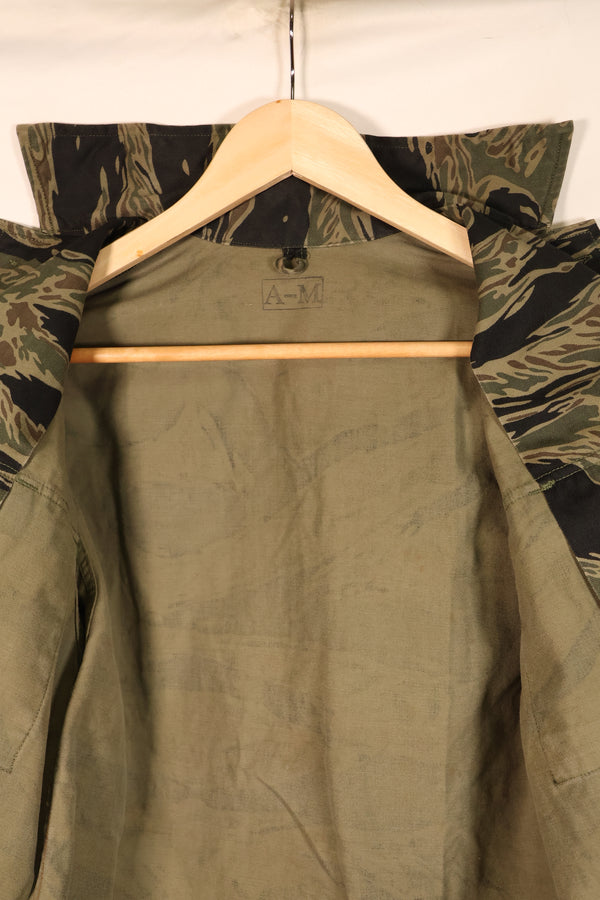 1965年頃　日本製　A-M　シルバータイガー　Asianカット　タイガーストライプ　シャツ　状態良い　中古品