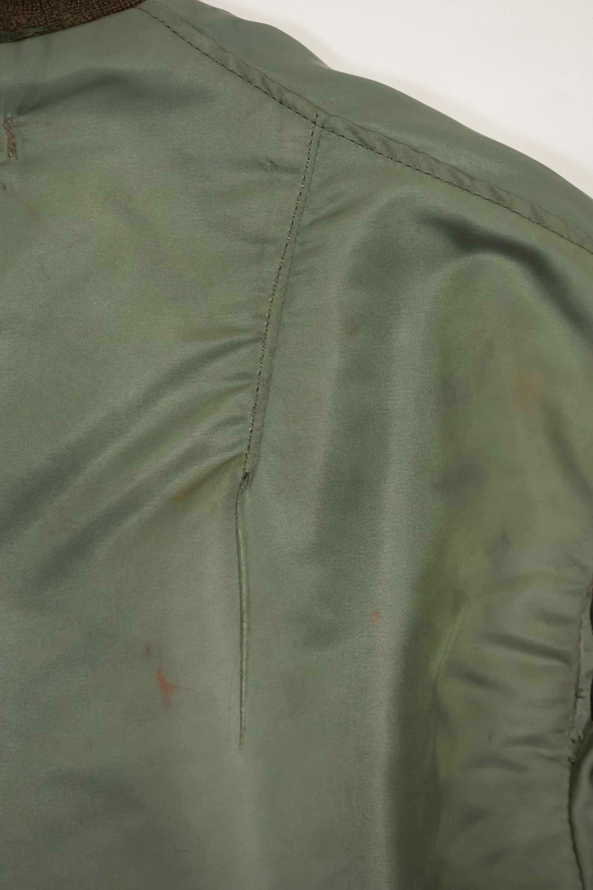 1950's USAF B-15D ribbed modified flight jacket size 42, used for high altitude