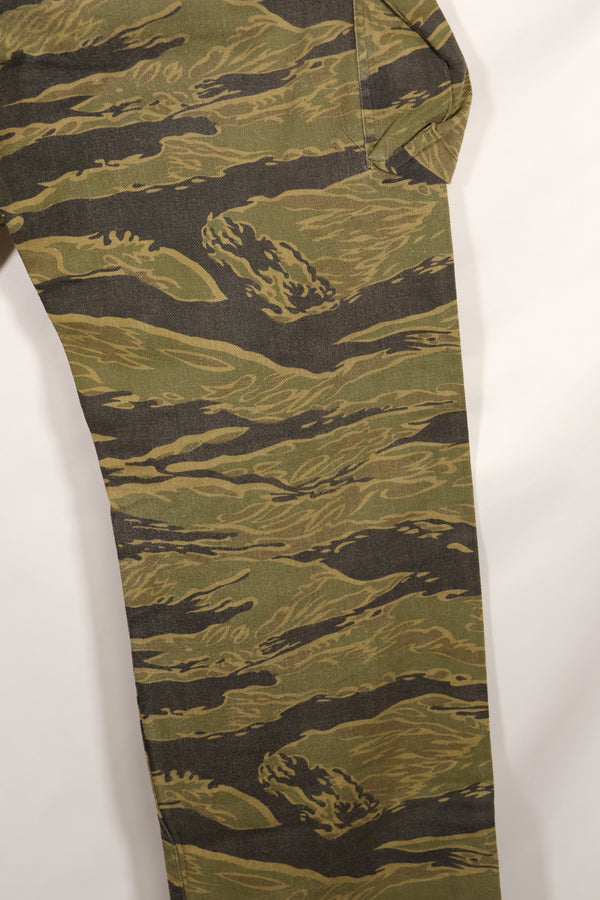 大阪 MASH製　A-M ゴールドタイガーストライプ　Asian カット　パンツ　中古品　退色あり