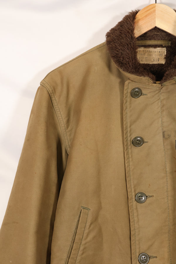 1940年代　サイズ38　WWII アメリカ海軍　N-1　デッキジャケット　中古品
