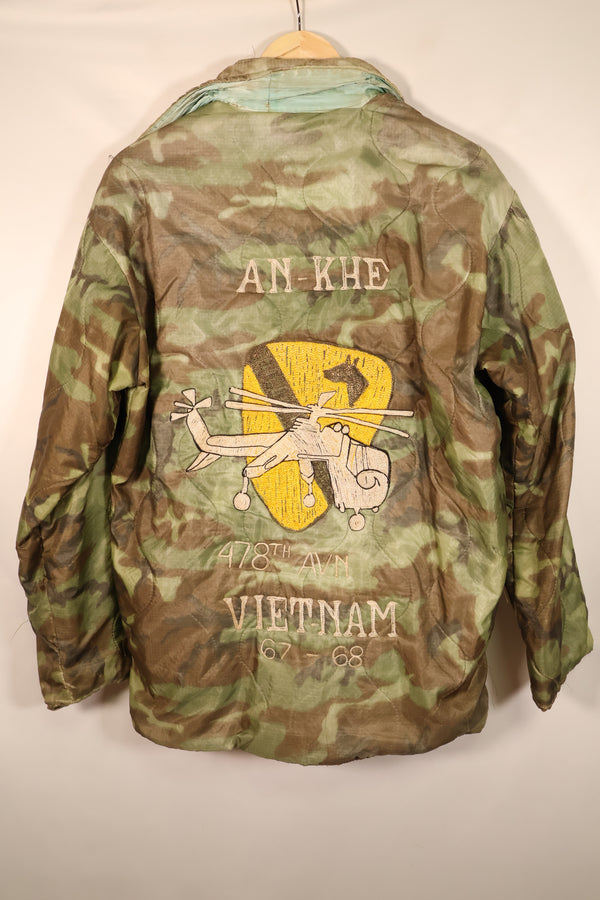 1967–68 U.S. Army 1st Cavalry Division AN-KHE 478th AVN Tour Jacket, Vietnam Jacket, Used