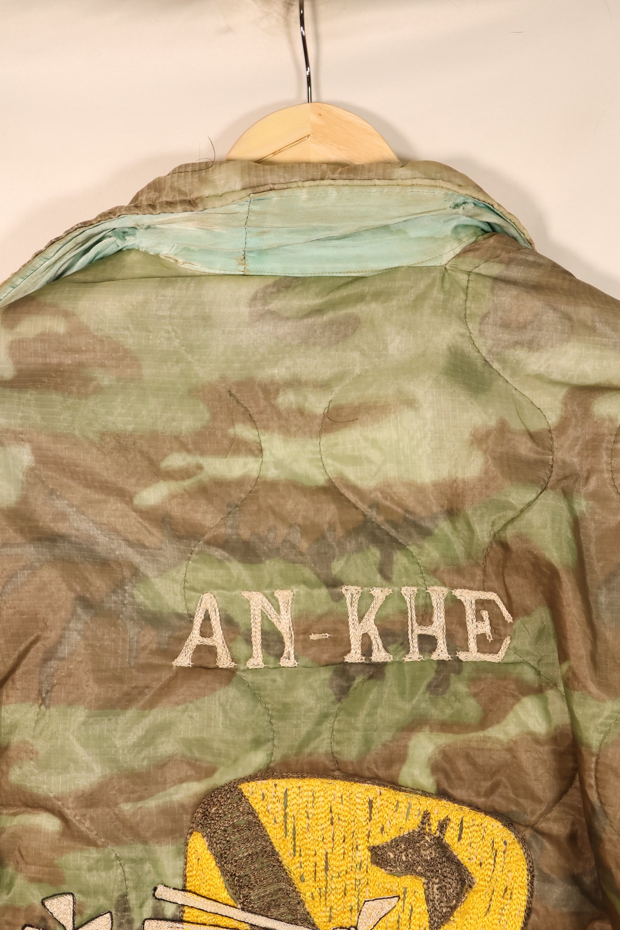 1967-68年　アメリカ陸軍　第一騎兵師団　AN-KHE 478TH AVN　ツアージャケット　ベトジャン　中古品