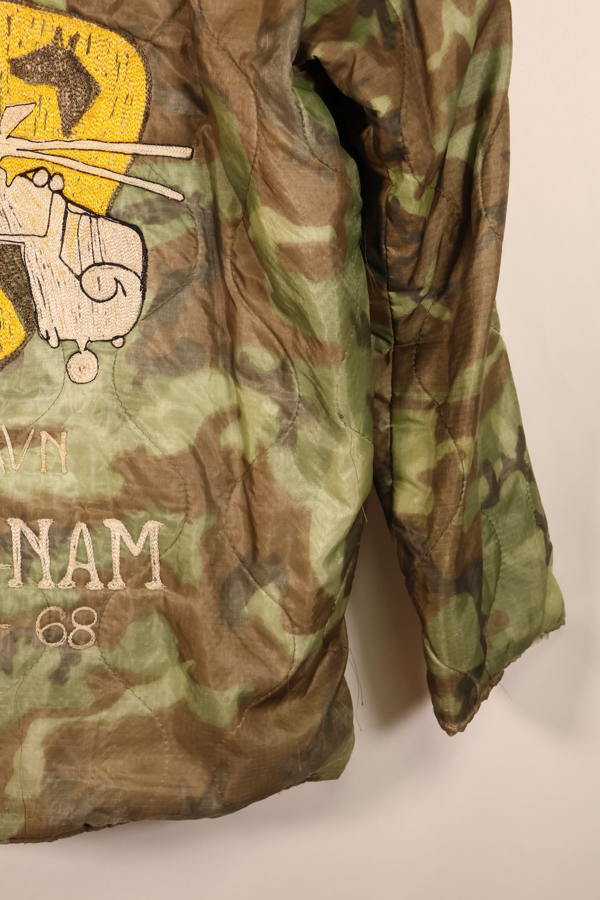 1967-68年　アメリカ陸軍　第一騎兵師団　AN-KHE 478TH AVN　ツアージャケット　ベトジャン　中古品