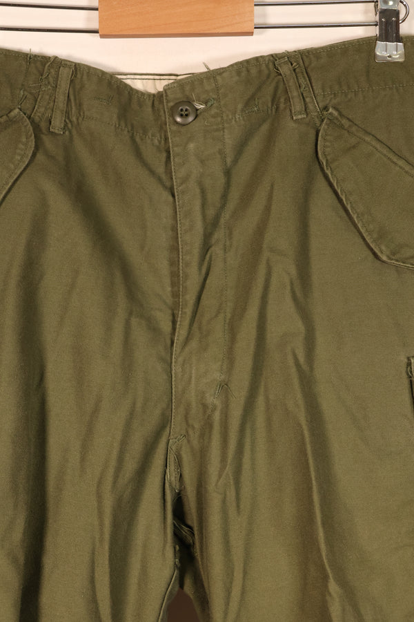 1967年契約　M-R　アメリカ軍　M-65 フィールドパンツ　初期個体　中古品