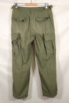 Mid-1960s, estimated XS-S 2nd Model Jungle Fatigue Pants, used.