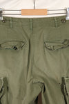 Mid-1960s, estimated XS-S 2nd Model Jungle Fatigue Pants, used.