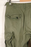 Mid-1960s, estimated XS-S 2nd Model Jungle Fatigue Pants, used.