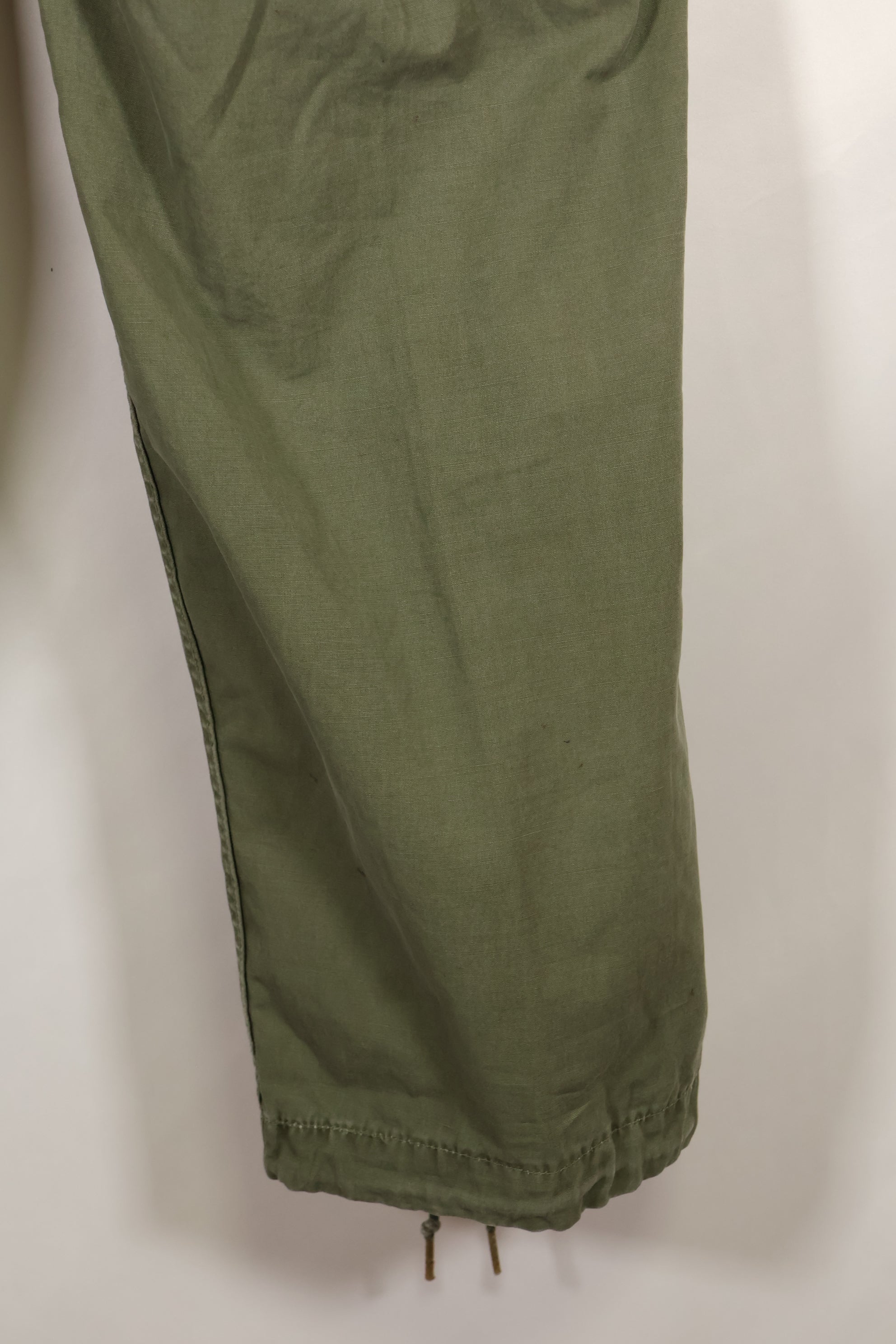 Mid-1960s, estimated XS-S 2nd Model Jungle Fatigue Pants, used.