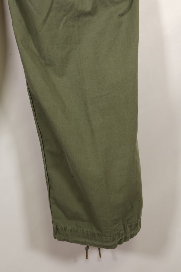 Mid-1960s, estimated XS-S 2nd Model Jungle Fatigue Pants, used.