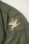 1969 Contract USAF L2-B Light Zone Flight Jacket with patches and rank insignia, used.