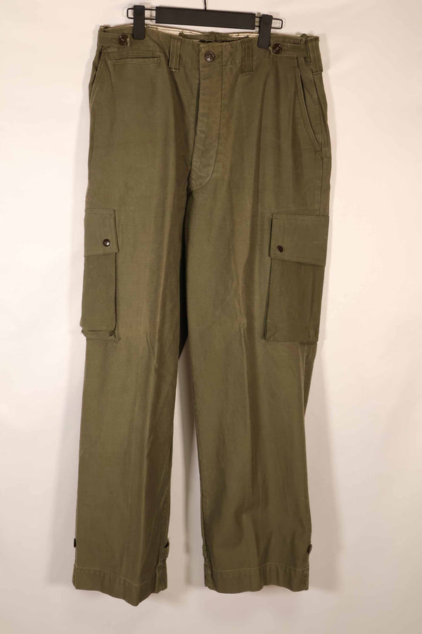 実物　1940〜50年代　アメリカ軍　M45　コットンフィールドパンツ　中古品
