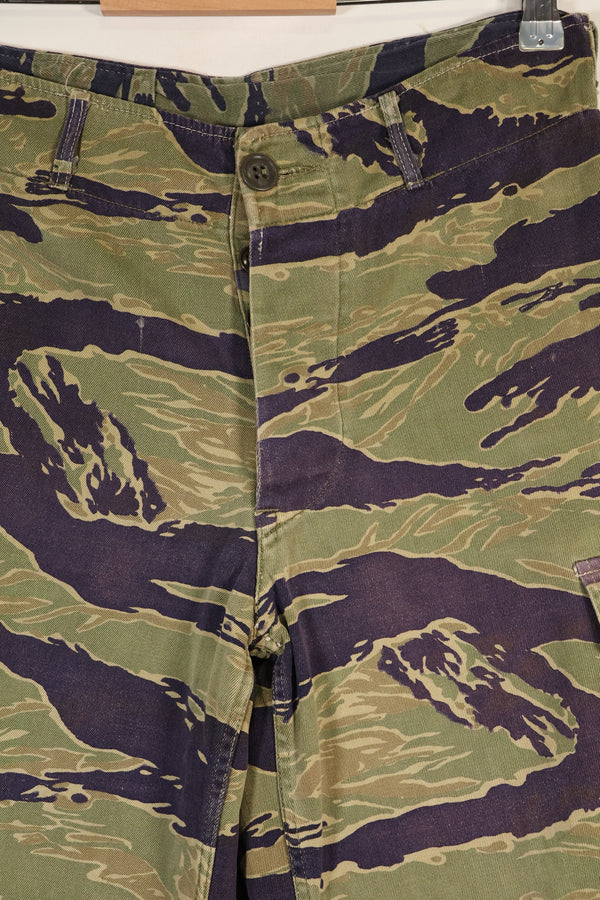 Late 1960s Gold Tiger Derivative Pattern Classic Pattern Tiger Stripe Pants Used