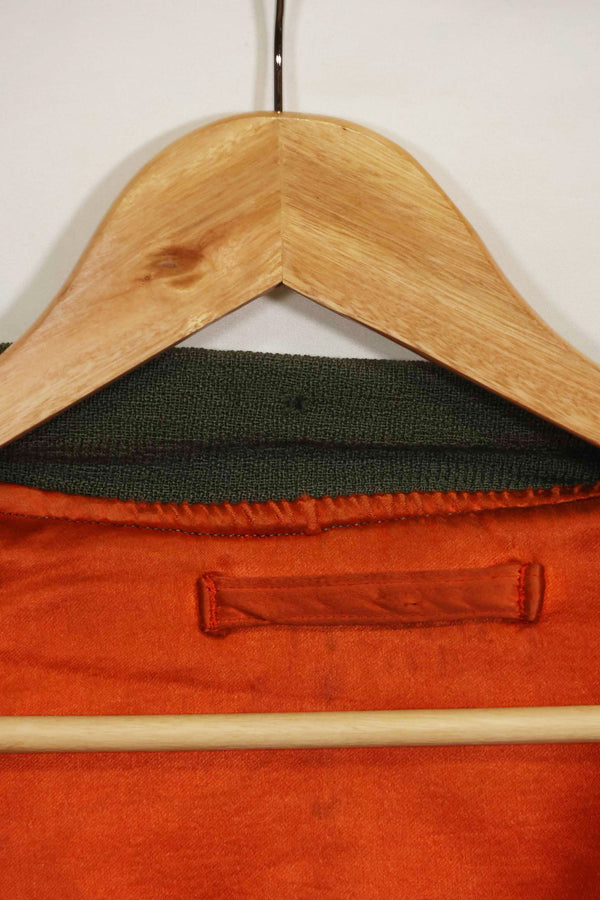 1969 Contract USAF L2-B Light Zone Flight Jacket with patches and rank insignia, used.