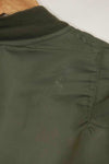 1969 Contract USAF L2-B Light Zone Flight Jacket with patches and rank insignia, used.