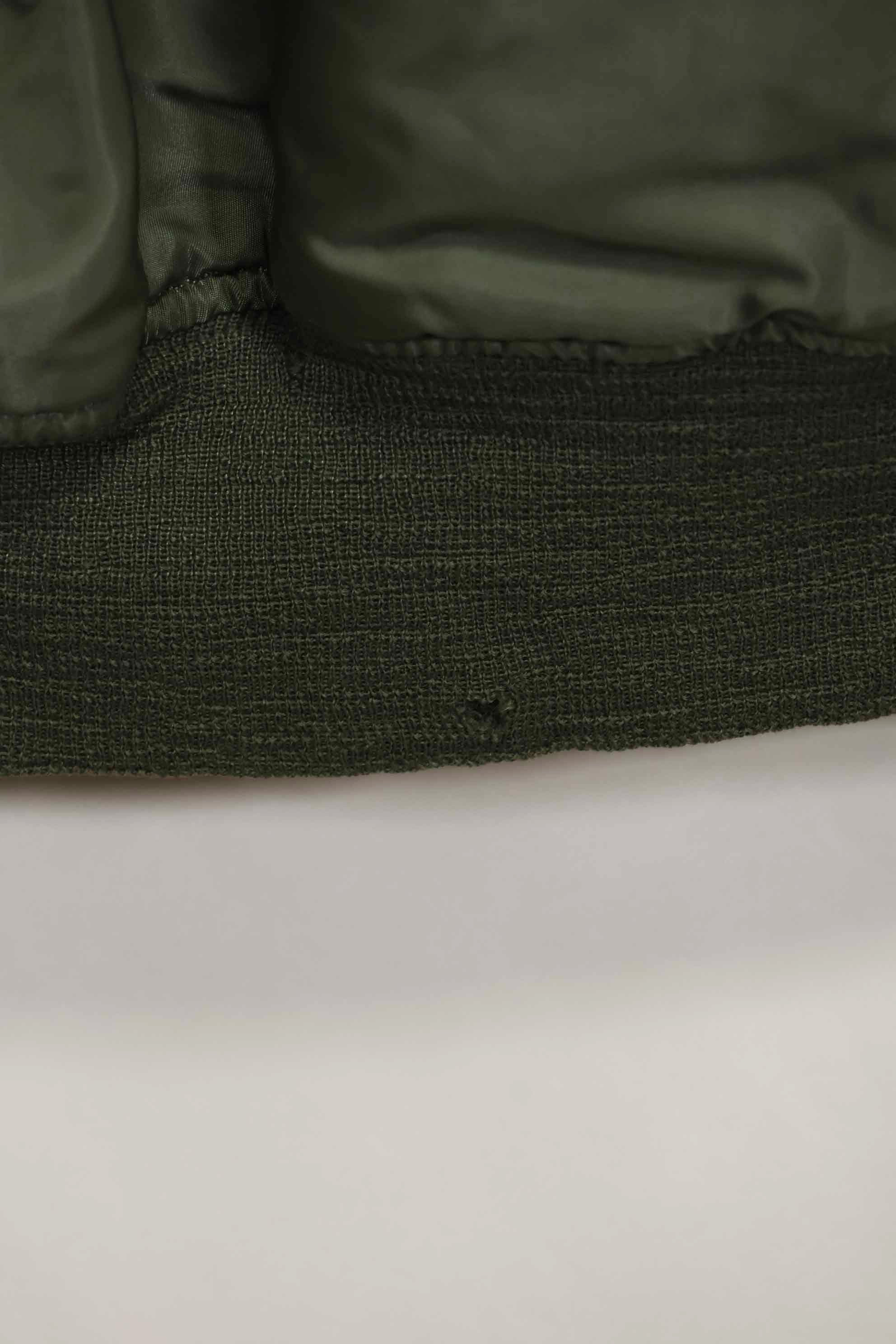 1969 Contract USAF L2-B Light Zone Flight Jacket with patches and rank insignia, used.